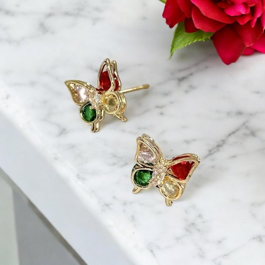 Dainty Butterfly Studs