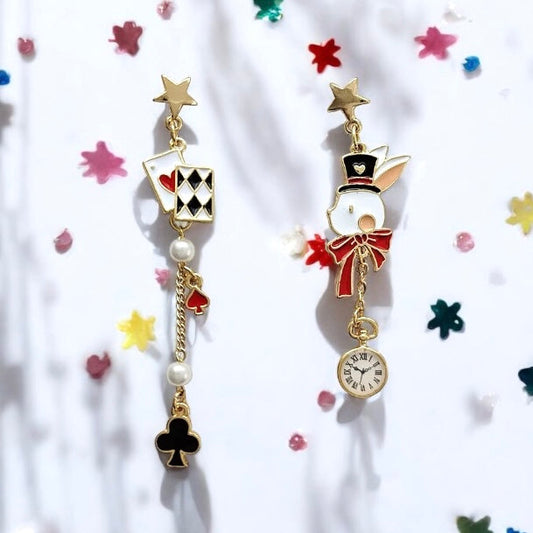 Poker Rabbit Earrings