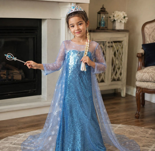 Vestido de princesa de hielo