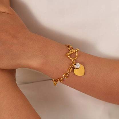 Hanging Heart Bracelet