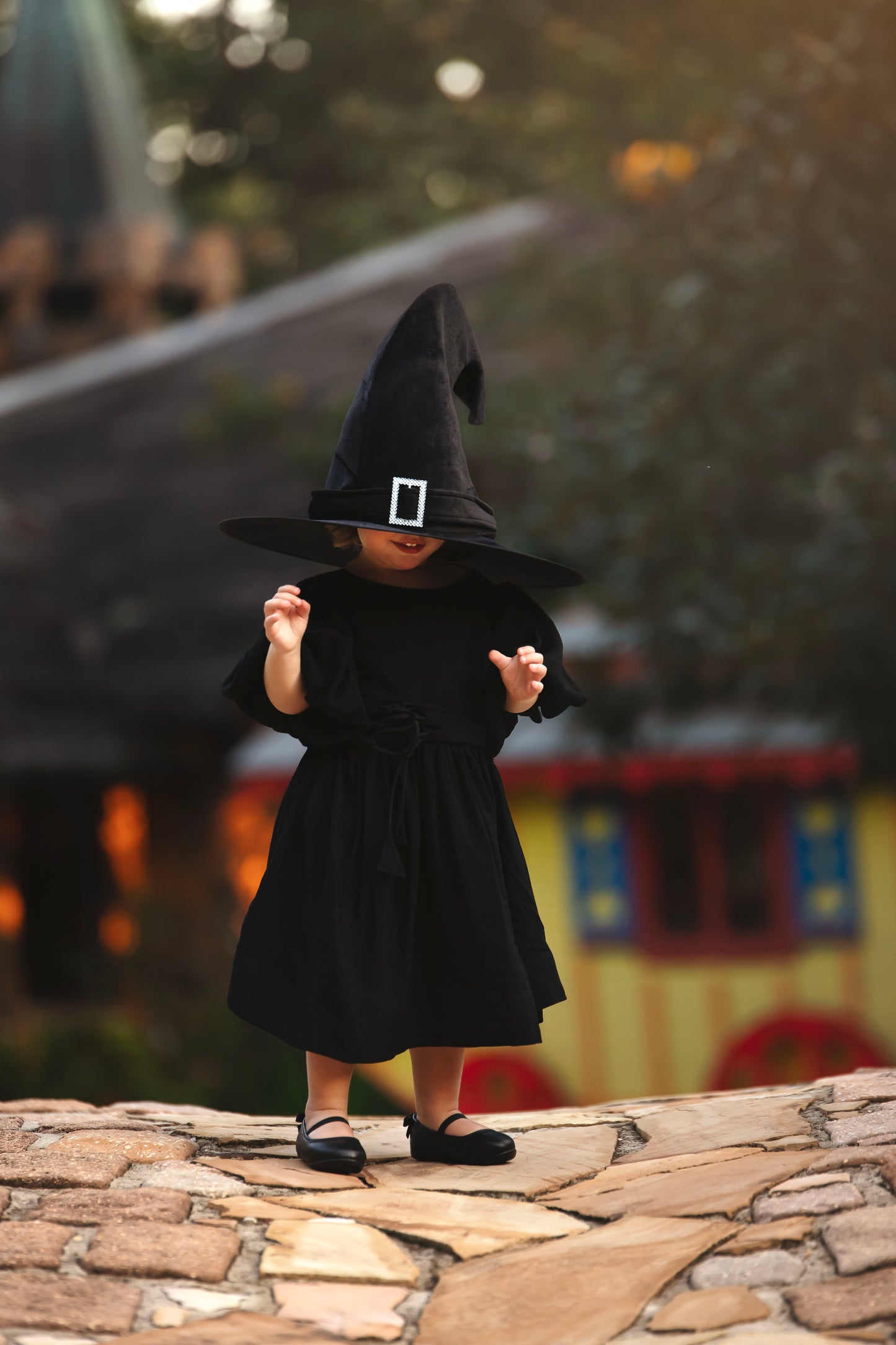 Black velvet hat