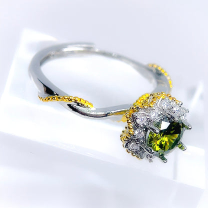 Rosario Romance Ring - Peridot