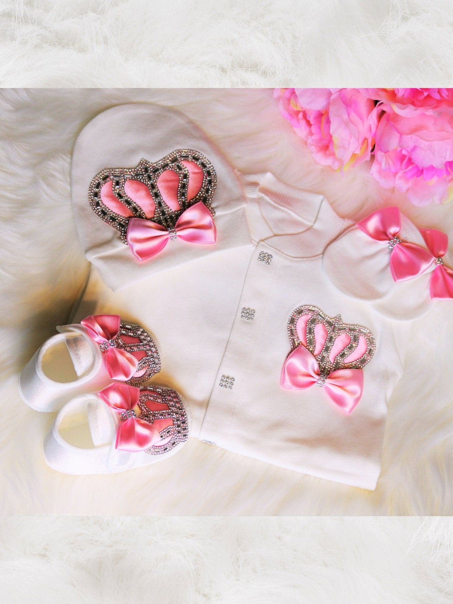 Pink Crown Outfit - Western By Zari