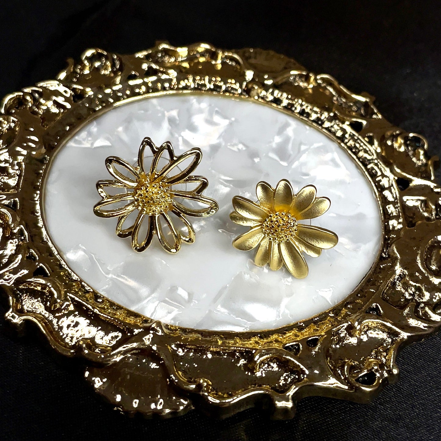 Mismatched Sunflower Studs