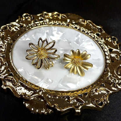 Mismatched Sunflower Studs